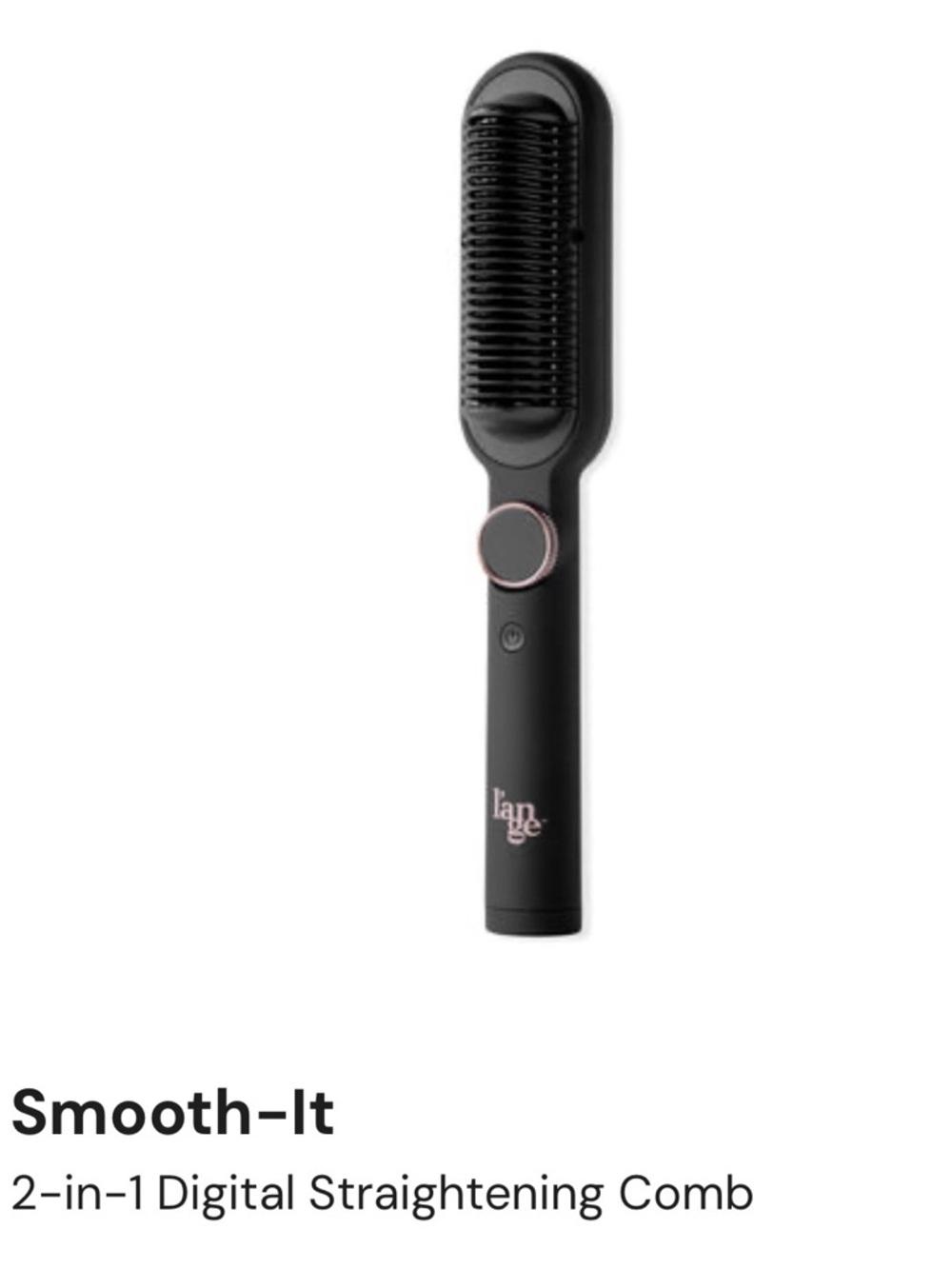 Lange Smooth-It 2-in-1 Digital Straightening Comb